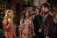 Hunter King, Natalia Barulich, Tyler Johnson, and Michael Mealor in The Young and the Restless