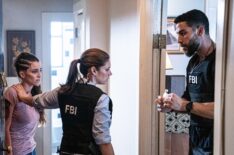 Missy Peregrym as Special Agent Maggie Bell and Zeeko Zaki as Special Agent Omar Adom 'OA' Zidan in FBI - 'Little Egypt'