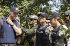 Adam David Thompson as FBI Special Agent Harper, Lucas Black as Special Agent Christopher LaSalle, and Vanessa Ferlito as FBI Special Agent Tammy Gregorio in NCIS: New Orleans - 'Judgement Call'