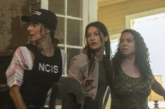 Necar Zadegan as Special Agent Hannah Khoury, Kasandra Bandfield as FBI Tech, and Angela Griffitt as Bad Woman #1 in NCIS: New Orleans - 'Judgement Call'