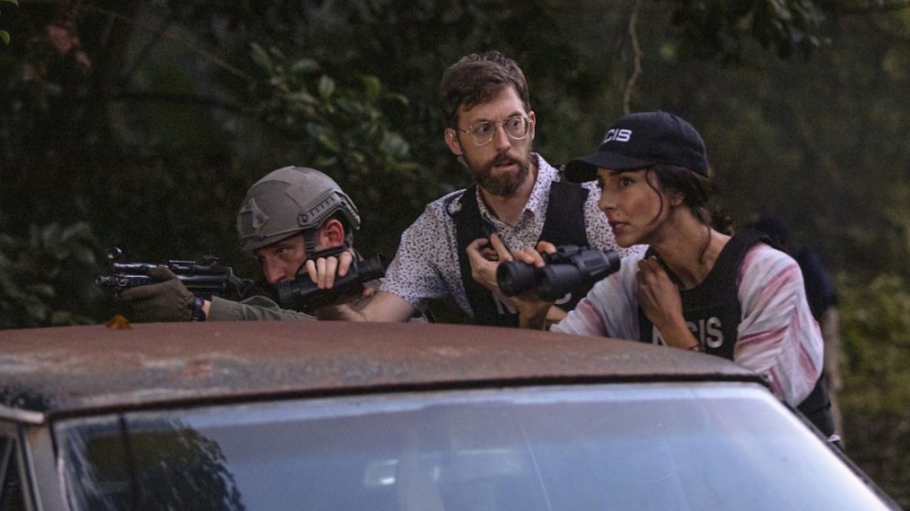 NCIS: New Orleans - Rob Kerkovich as Forensic Scientist Sebastian Lund and Necar Zadegan as Special Agent Hannah Khoury - 'Judgement Call'