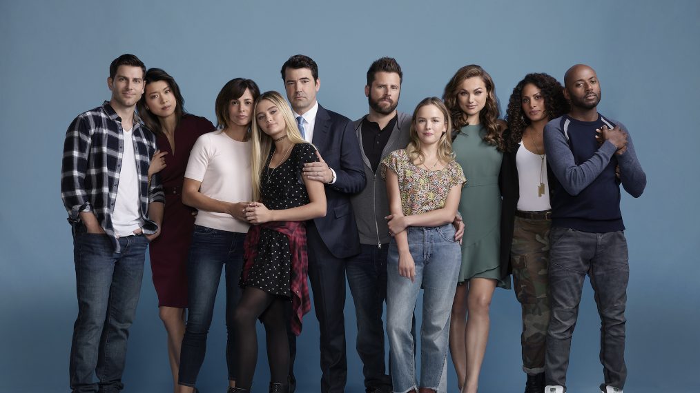 The cast of A Million Little Pieces - David Giuntoli, Grace Park, Stephanie Szostak, Lizzy Greene, Ron Livingston, James Roday, Allison Miller, Christina Ochoa, Christina Moses, Romany Malco