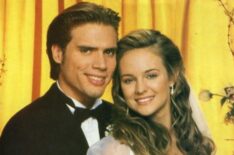Nick (Joshua Morrow) and Sharon's (Sharon Case) first wedding in 1996