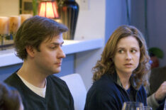 The Office - John Krasinski as Jim Halpert, Jenna Fischer as Pam Beesly