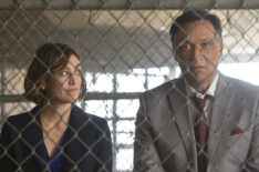 Caitlin McGee as Sydney Strait, Jimmy Smits as Elijah Strait in Bluff City Law - Season Pilot