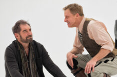 Timothy Dalton and Alan Tudyk behind the scenes of Doom Patrol - 'Hair Patrol'