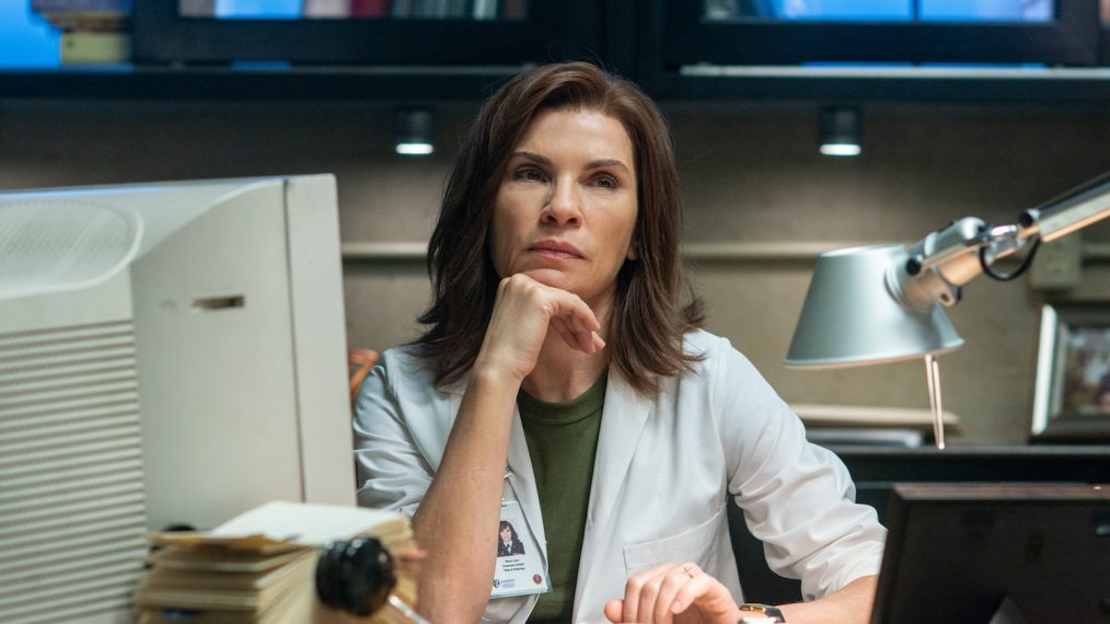 Julianna Margulies as Dr. Nancy Jaax in the National Geographic scripted miniseries The Hot Zone