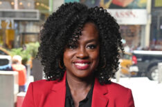 Viola Davis visits Extra at Times Square