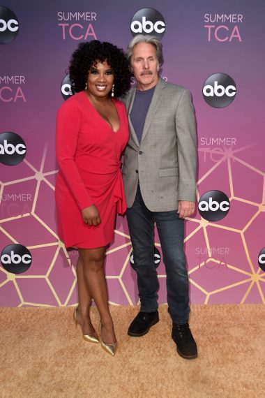 Christina Anthony and Gary Cole attend ABC's TCA Summer Press Tour Carpet Event