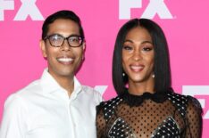 Steven Canals and Mj Rodriguez attend FX Networks Starwalk Red Carpet at TCA