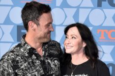 Brian Austin Green and Shannen Doherty attend the FOX Summer TCA 2019 All-Star Party