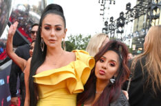 Jennifer Farley and Nicole Polizzi attend the 2019 MTV Video