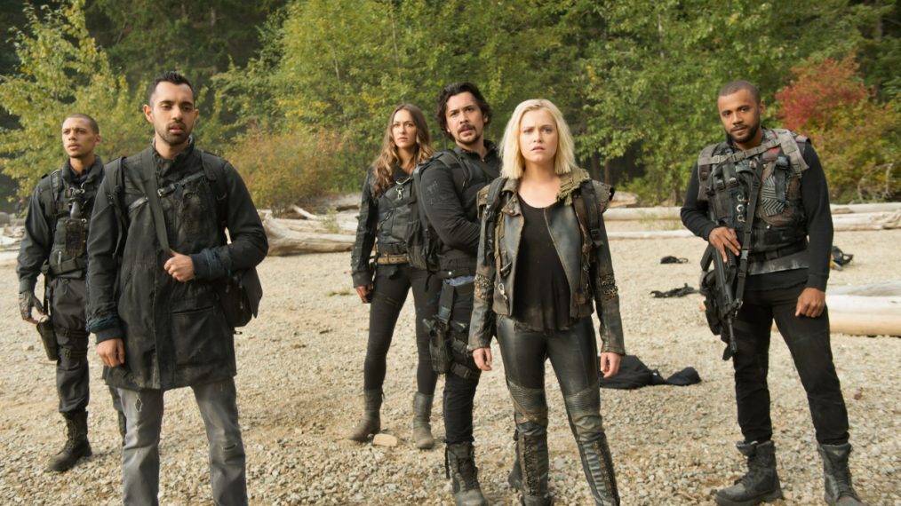 The 100 - Jordan Bolger as Shaw, Sachin Sahel as Jackson, Tasya Teles as Echo, Bob Morley as Bellamy, Eliza Taylor as Clarke, and Jarod Joseph as Miller