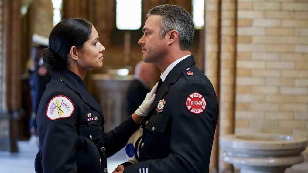 Chicago Fire - Season 7 - Miranda Rae Mayo as Stella Kidd, Taylor Kinney as Kelly Severide