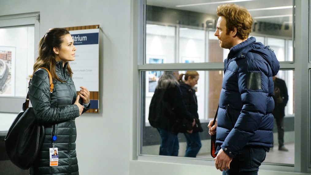 Torrey DeVitto as Natalie Manning, Nick Gehlfuss as Will Halstead in Chicago Med - Season 4