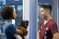 Yaya DaCosta as April Sexton, Brian Tee as Dr. Ethan Choi in Chicago Med - Season 4, 'Forever Hold Your Peace'