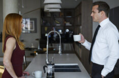 Sarah Rafferty and Gabriel Macht on Suits - Season 9
