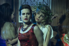 Emma Paetz and Salóme Gunnarsdóttir in Pennyworth - Season 1 Episode 6 - 'Cilla Black'