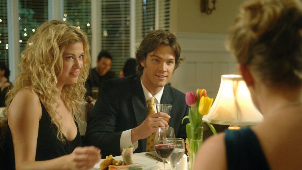 Jared Padalecki as Sam and Adrianne Palicki as Jessica Moore in Supernatural