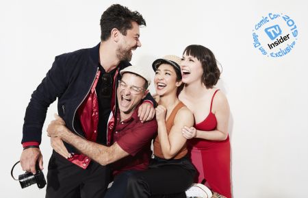 Preacher's Dominic Cooper, Mark Harelik, Ruth Negga, and Julie Ann Emery at Comic-Con 2019