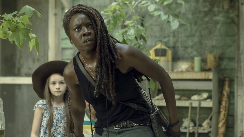 Cailey Fleming as Judith Grimes, Danai Gurira as Michonne - The Walking Dead - Season 10