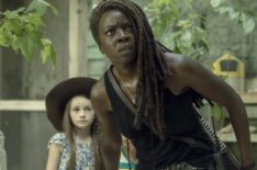 Cailey Fleming as Judith Grimes, Danai Gurira as Michonne - The Walking Dead - Season 10