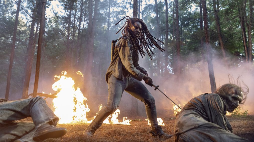 Danai Gurira as Michonne; group - The Walking Dead - Season 10