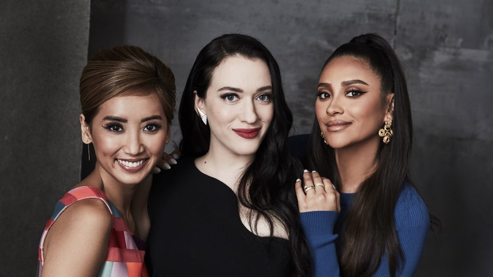 Brenda Song, Kat Dennings, and Shay Mitchell of Dollface