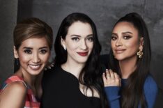 Brenda Song, Kat Dennings, and Shay Mitchell of Dollface