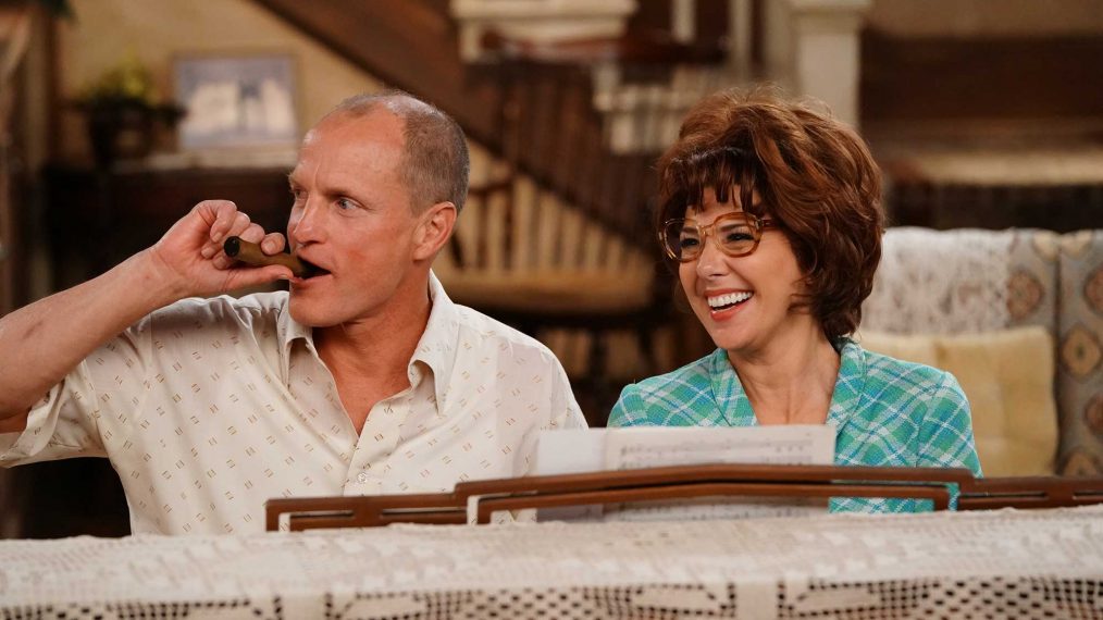 Woody Harrelson & Marisa Tomei in the 'Live in Front of a Studio Audience' special