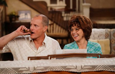 Woody Harrelson & Marisa Tomei in the 'Live in Front of a Studio Audience' special