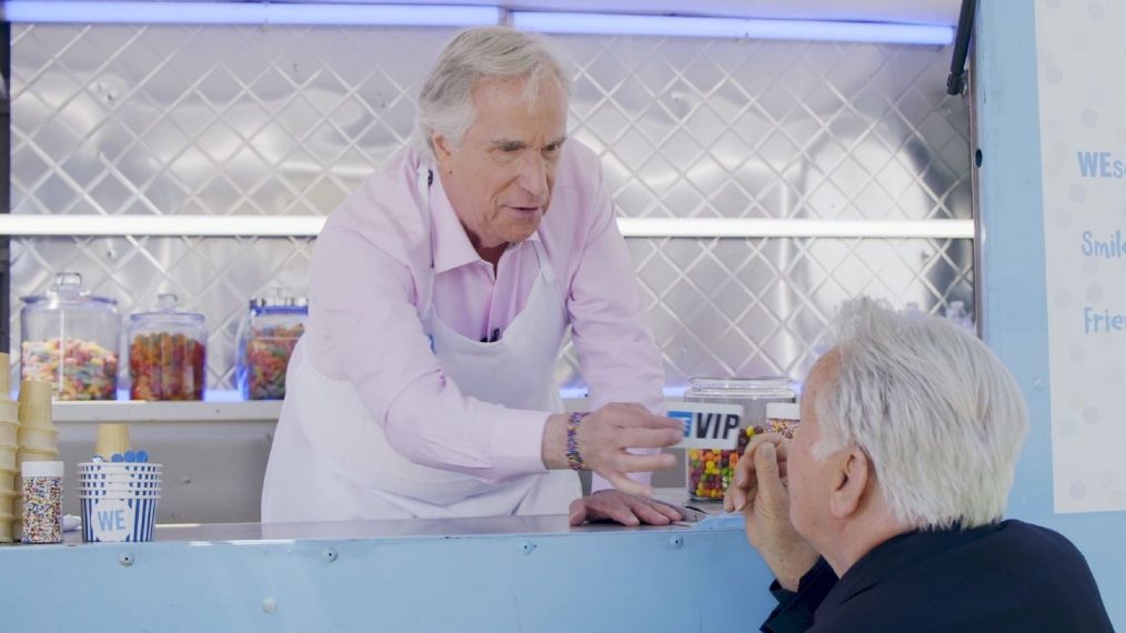 See a Hilarious Henry Winkler-Martin Sheen Moment From the 'WE Day Special' (VIDEO)
