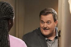 Folake Olowofoyeku as Abishola and Billy Gardell as Bob in Bob Loves Abishola