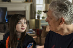 Alexa Swinton and Clancy Brown in Emergence