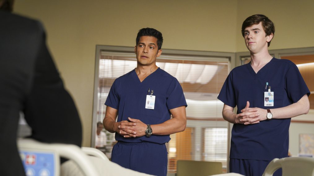 Nicholas Gonzalez and Freddie Highmore in The Good Doctor