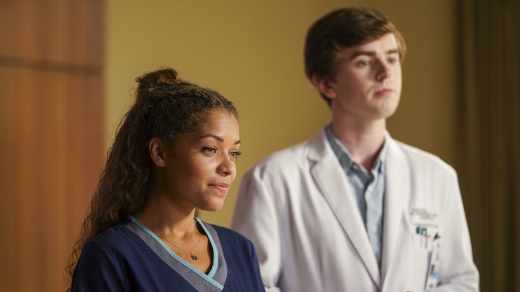 Antonia Thomas and Freddie Highmore in The Good Doctor - 'Disaster'