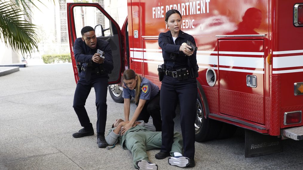 Titus Makin Jr., Melissa O’Neil in The Rookie