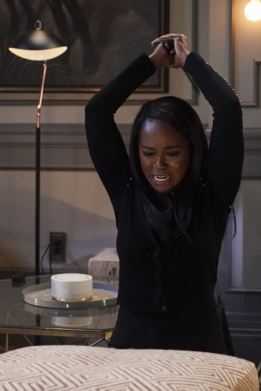 Aja Naomi King as Michaela in How to Get Away With Murder