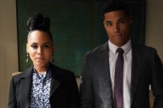 Amirah Vann and Rome Flynn in How to Get Away With Murder