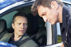 Seamus Dever and Nathan Fillion in The Rookie - 'The Bet'