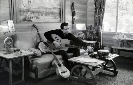 Johnny Cash at his home in California, 1960