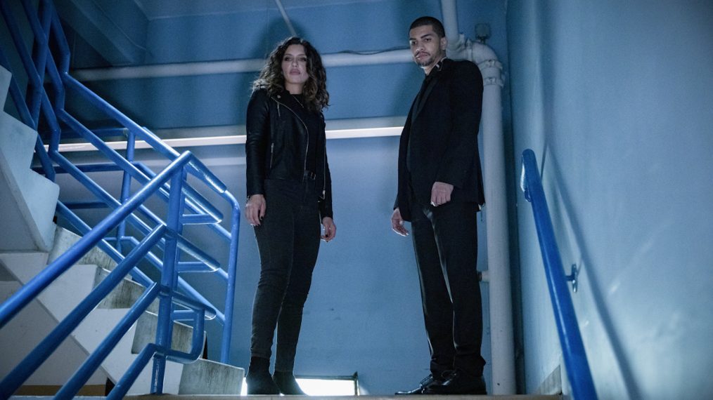 Arrow - 'Starling City' - Juliana Harkavy as Dinah Drake/Black Canary and Rick Gonzalez as Rene Ramirez/Wild Dog