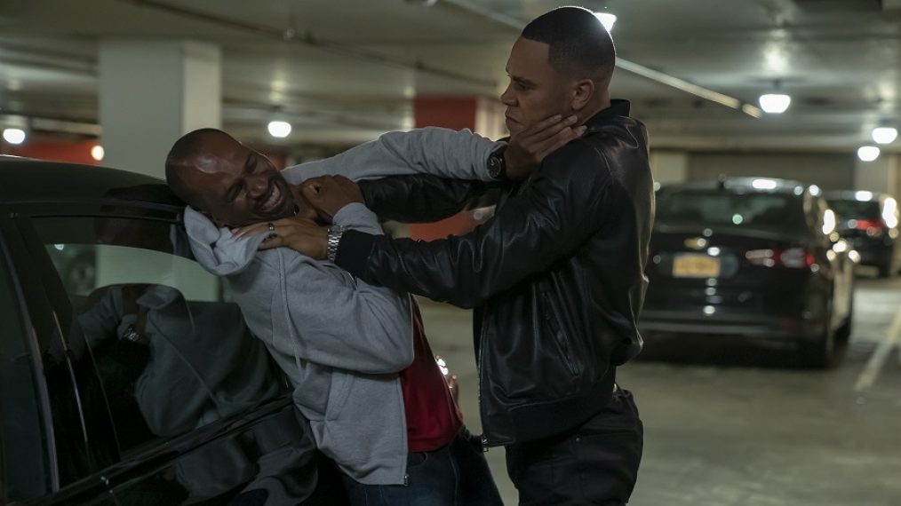 Guest star Anthony Irons and Trai Byers in the 