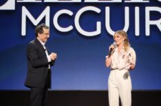 Kenny Ortega and Hilary Duff at the Disney+ Showcase Presentation At D23 Expo