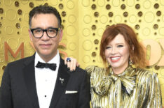 Fred Armisen and Natasha Lyonne attend the 71st Emmy Awards