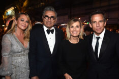 Christine Taylor, Eugene Levy, Deborah Divine and Ben Stiller attend the Governors Ball during the 71st Emmy Awards