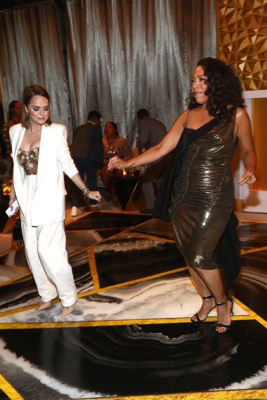 Selenis Leyva and Taryn Manning attend Netflix's 71st Emmy Awards After Party