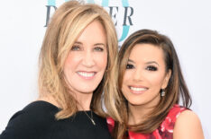 Felicity Huffman and Eva Longoria attend the Hollywood Reporter's Annual Women In Entertainment Breakfast In Los Angeles