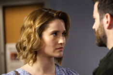 Norma Kuhling as Dr. Ava Bekker and Colin Donnell as Dr. Connor Rhodes in Chicago Med - Season 4