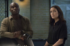 The Blacklist - Season 7 - Hisham Tawfiq as Dembe Zuma and Megan Boone as Elizabeth Keen